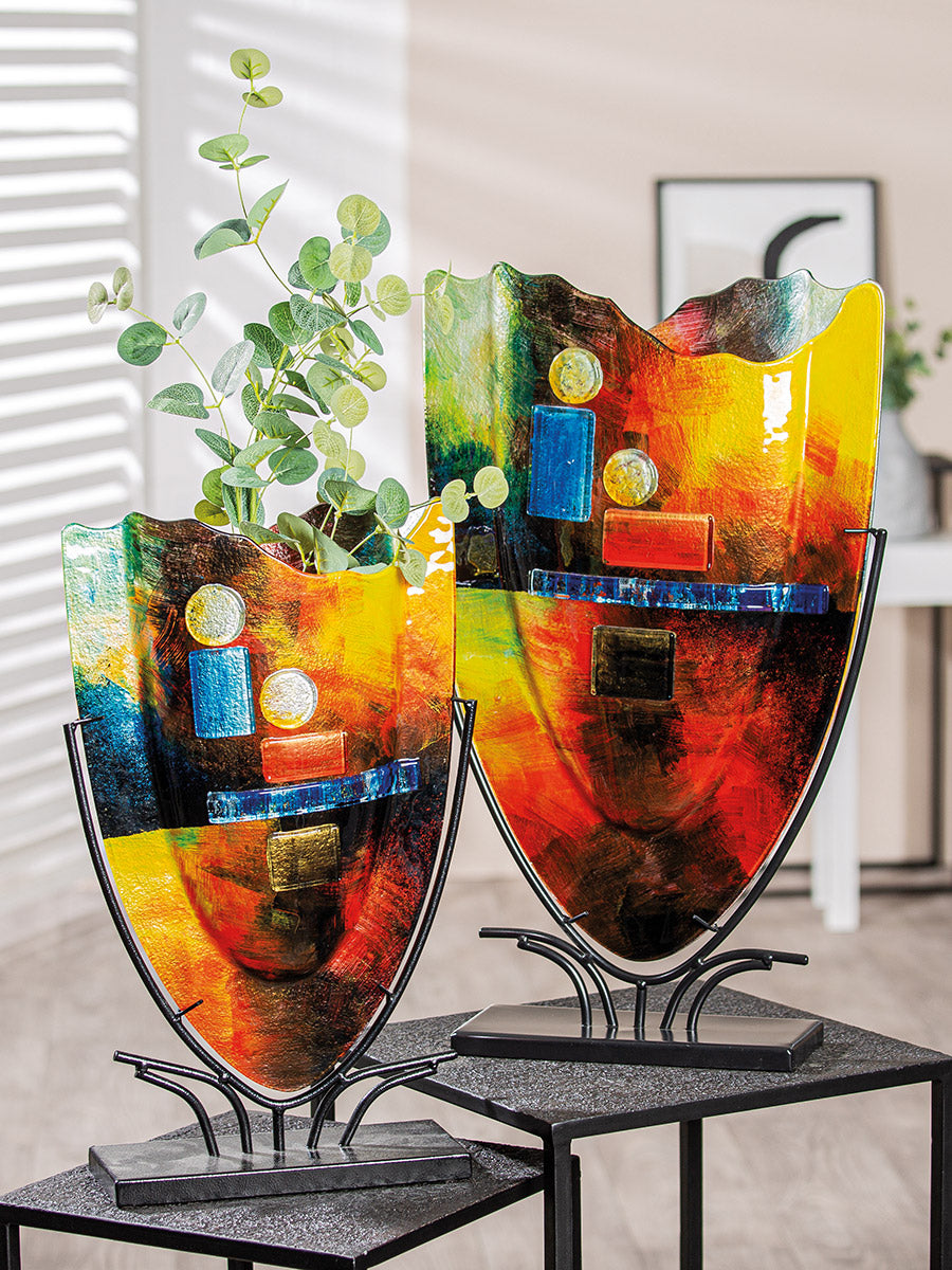 Kleurrijke vloervaas Classico 58 cm