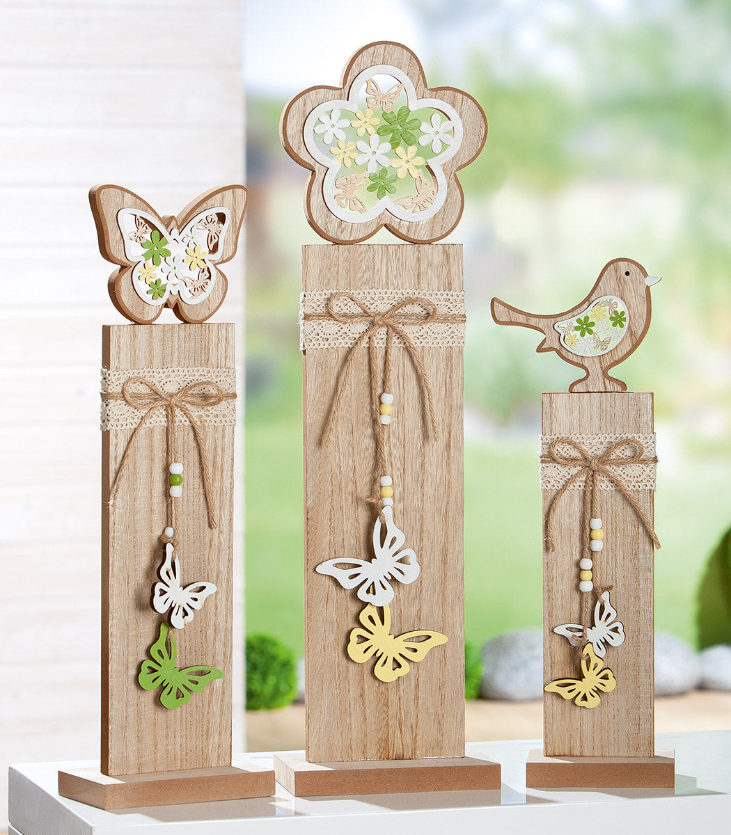 Houten Vogel Decoratie Standaard