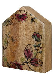Staand Huisreliëf Florale van Mangohout