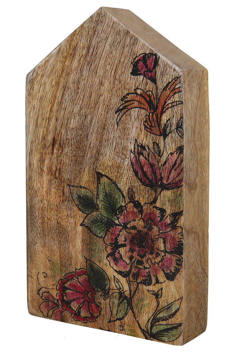 Staand Huisreliëf Florale Mangohout