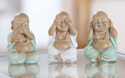 Meditation Buddha Set 3 Beelden