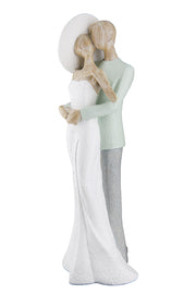 Elegant Paar Figuur Groen Wit