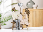 Paar Figuur Bronskleur Decoratie