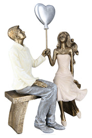 Paar Figuur Bronskleur Decoratie