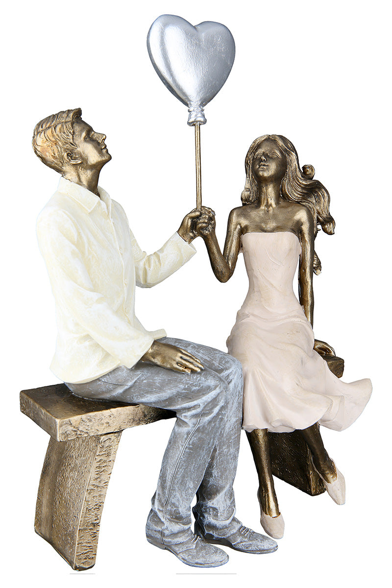 Paar Figuur Bronskleur Decoratie