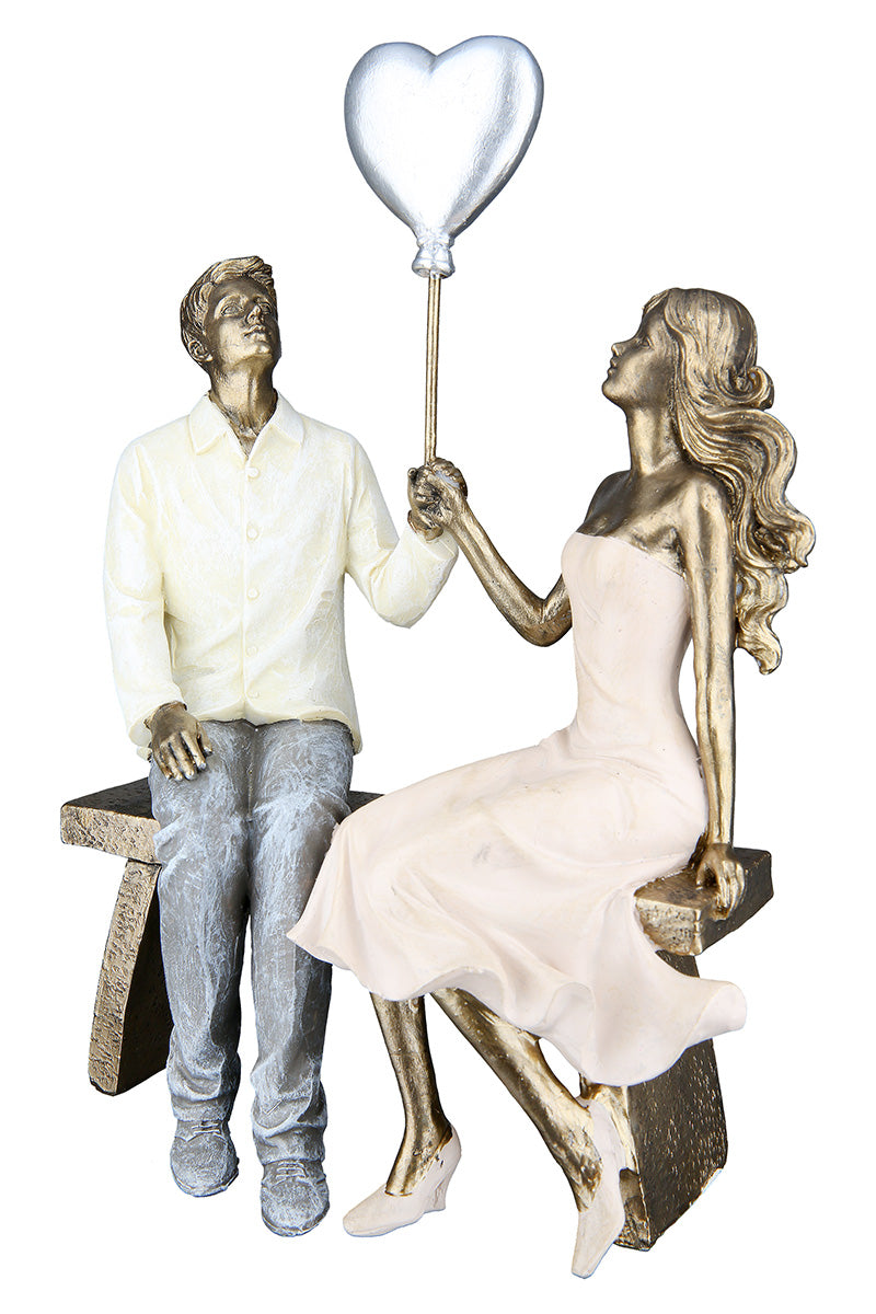 Paar Figuur Bronskleur Decoratie
