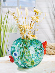 Blauwe bolvaas Wendy 15 cm