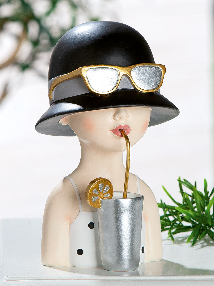 Lemonade Vrouw Figuur Zwart Zilver