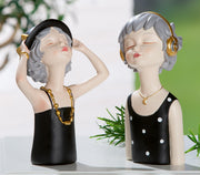 Lady Ella Figuur Zwart Grijs