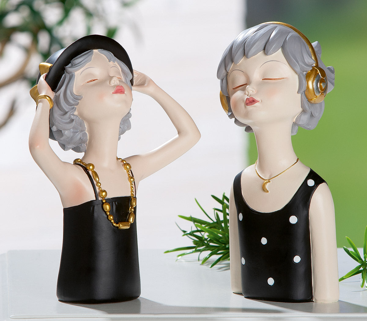Lady Ella Figuur Zwart Grijs