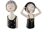 Lady Ella Figuur Zwart Grijs