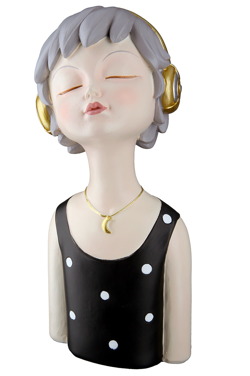 Lady Ella Figuur Zwart Grijs