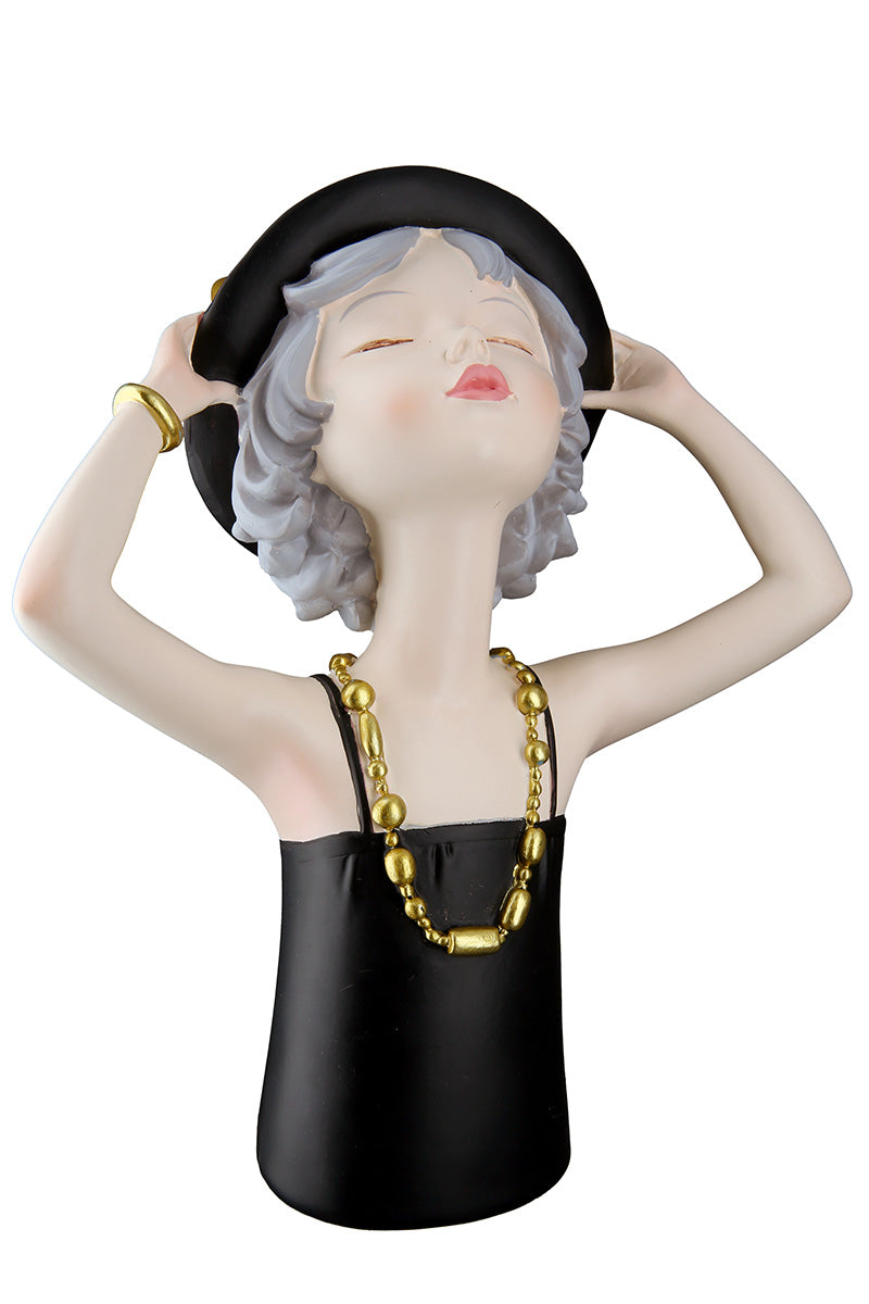 Lady Ella Figuur Zwart Grijs