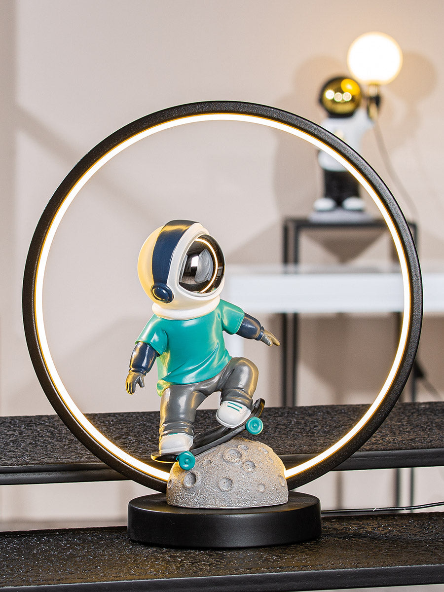 LED Astronaut Tafellamp Apollo Blauw