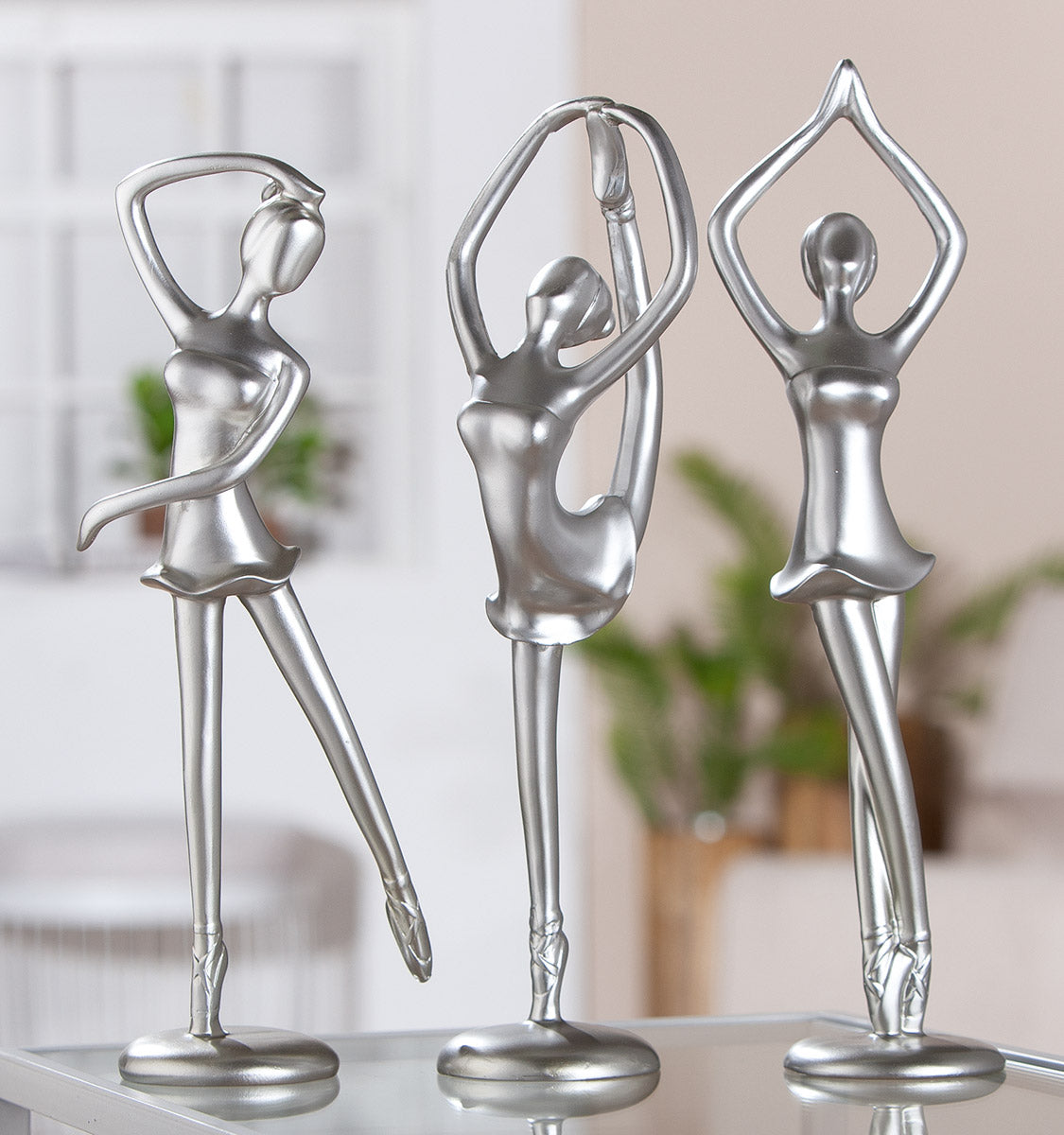 Adeline Ballerina Figuur Zilver