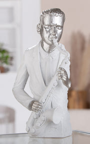 Saxofoon Muzikant Figuur Wit
