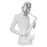 Saxofoon Muzikant Figuur Wit