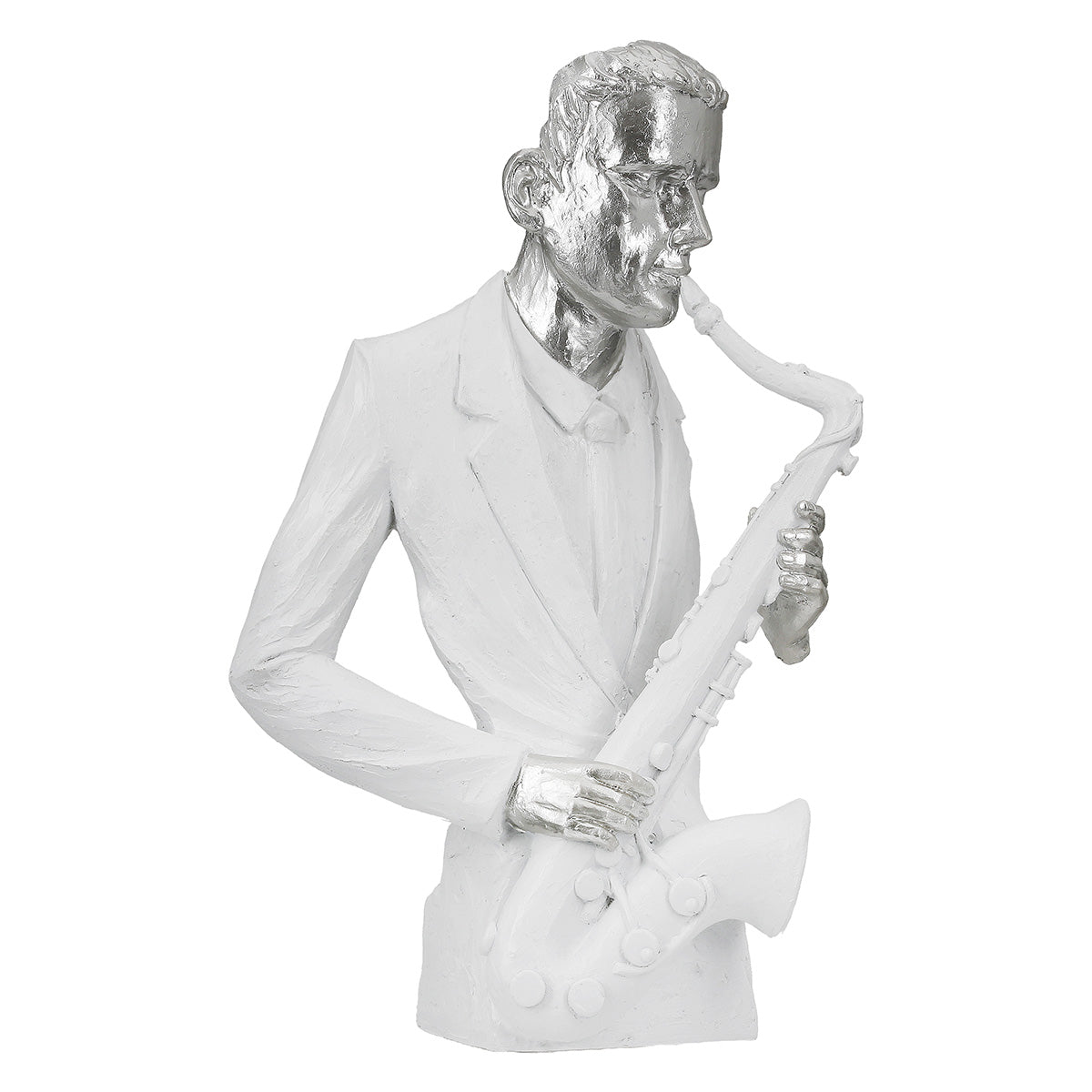 Saxofoon Muzikant Figuur Wit