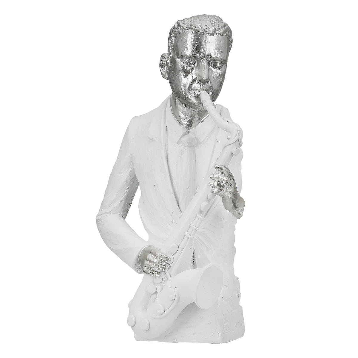 Saxofoon Muzikant Figuur Wit