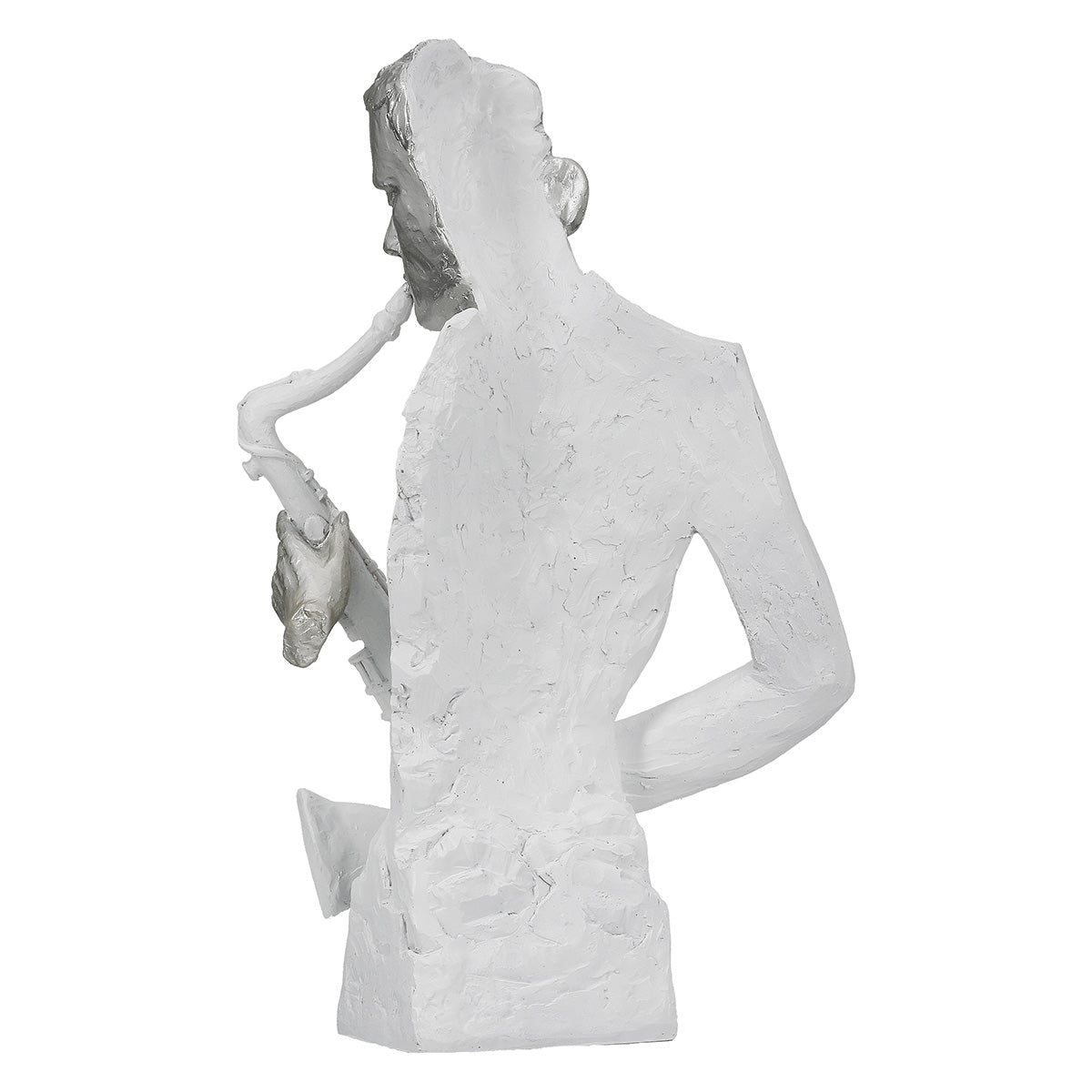 Saxofoon Muzikant Figuur Wit