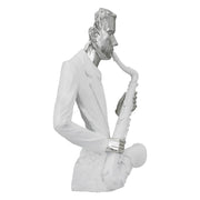 Saxofoon Muzikant Figuur Wit