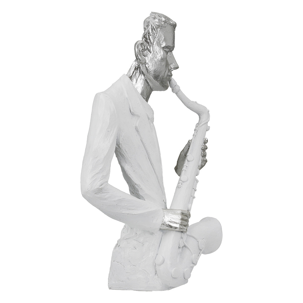 Saxofoon Muzikant Figuur Wit