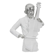Cello Muzikant Figuur Wit