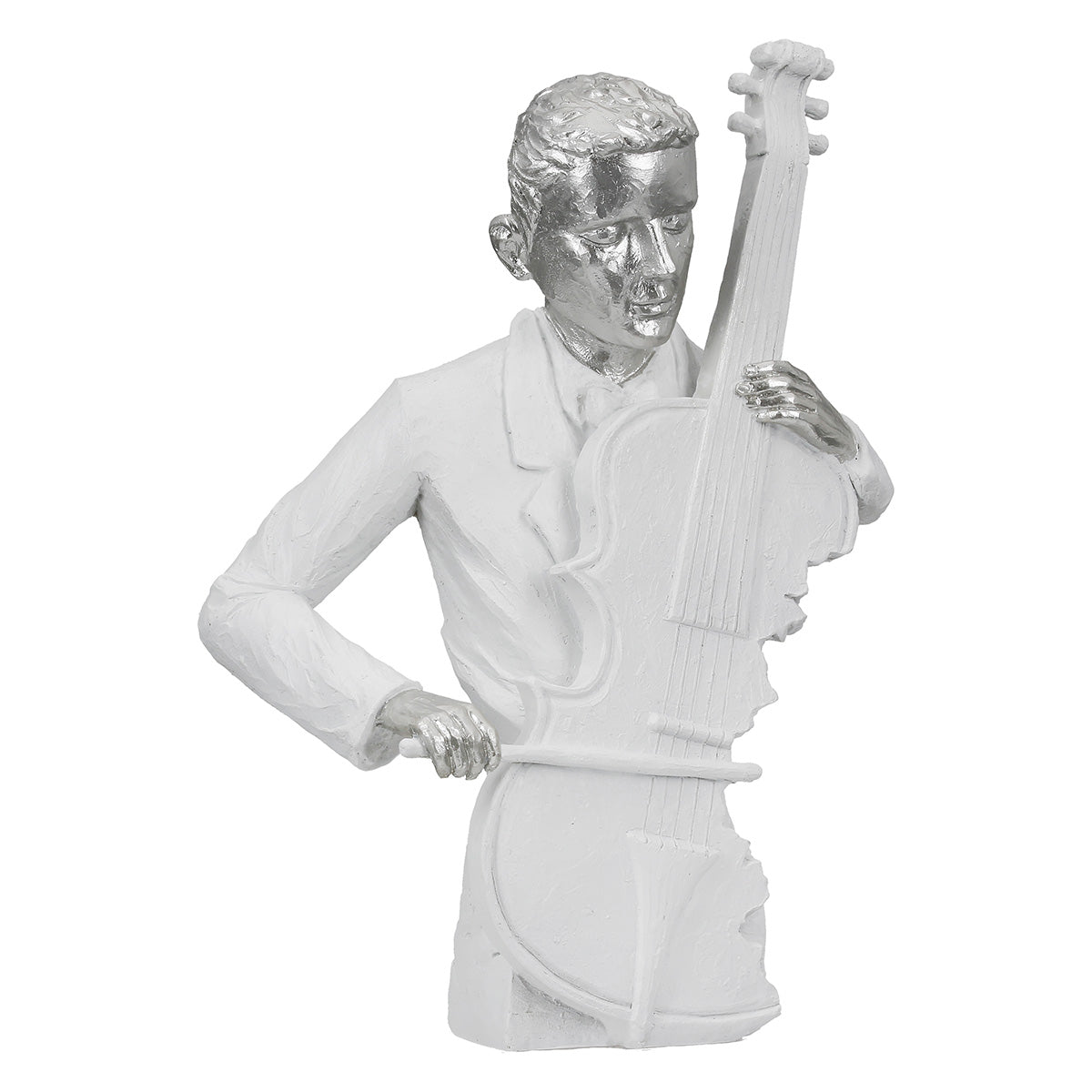 Cello Muzikant Figuur Wit