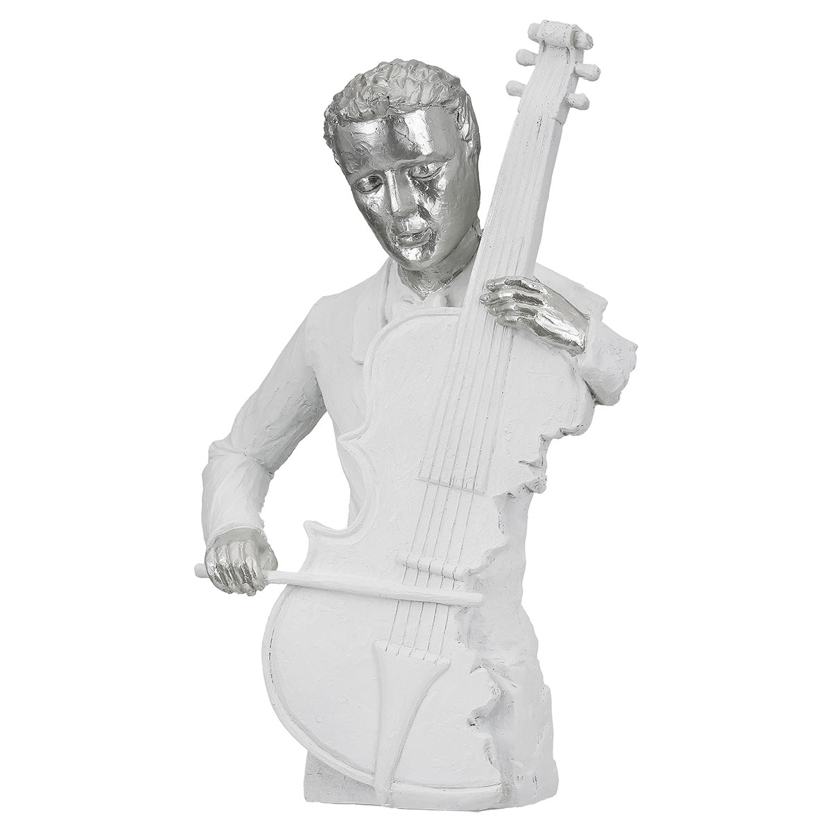 Cello Muzikant Figuur Wit