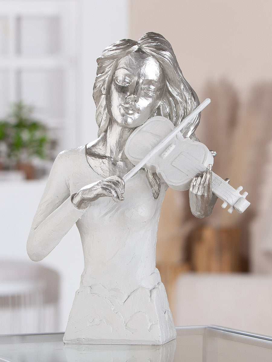 Viool Muzikant Figuur Wit