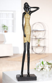 Dorada Vrouwenfiguur Zwart-Goud