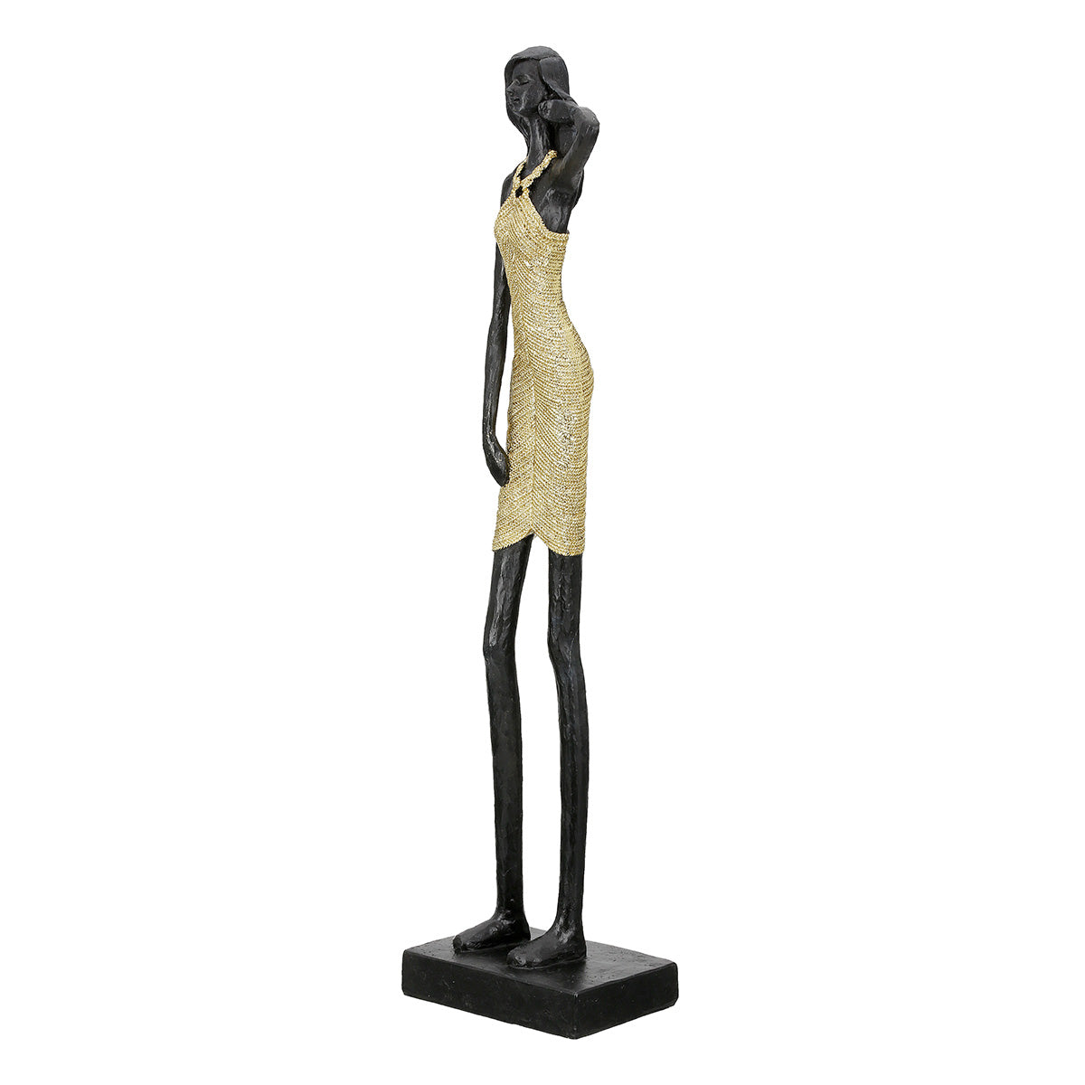 Dorada Vrouwenfiguur Zwart-Goud