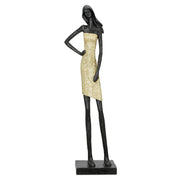 Dorada Vrouwenfiguur Zwart-Goud XL