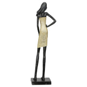 Dorada Vrouwenfiguur Zwart-Goud XL