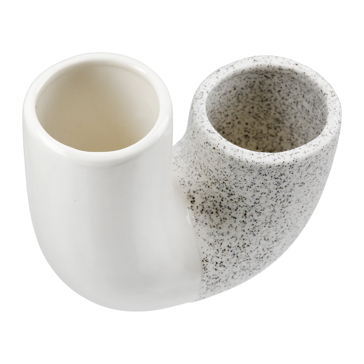 Poppy Vaas Wit-Grijs 12.5 cm