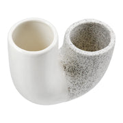 Poppy Vaas Wit-Grijs 12.5 cm
