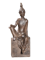 Maitreya Boeddha Figuur Bruin