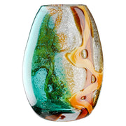 Glazen Vaas Fresco Blauw-Bruin 25 cm