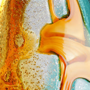 Glazen Vaas Fresco Blauw-Bruin 25 cm