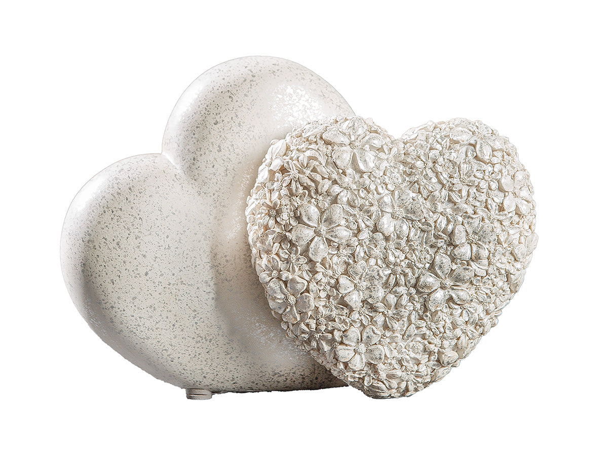 Flower Heart Decoratiehart Wit