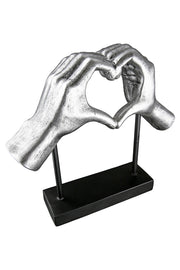Hart Sculptuur Amour Zilver