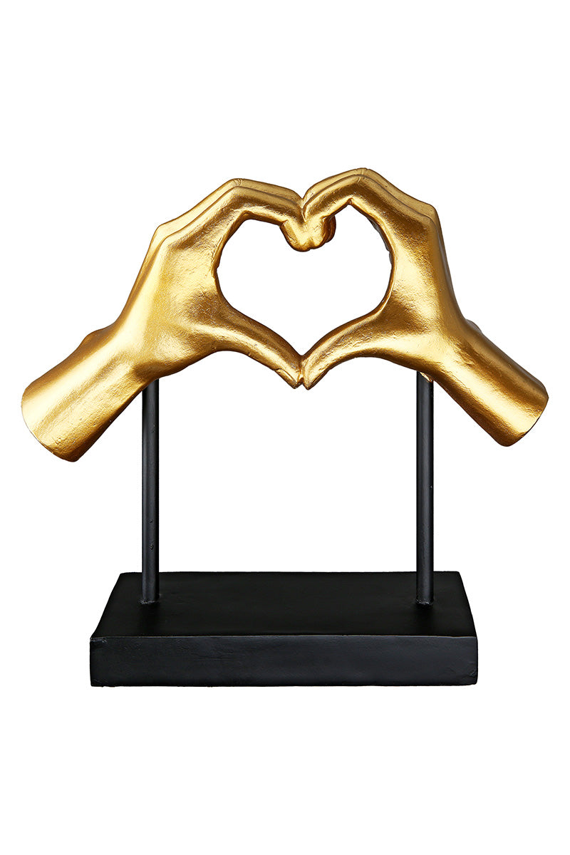 Gouden Hart Sculptuur Amour