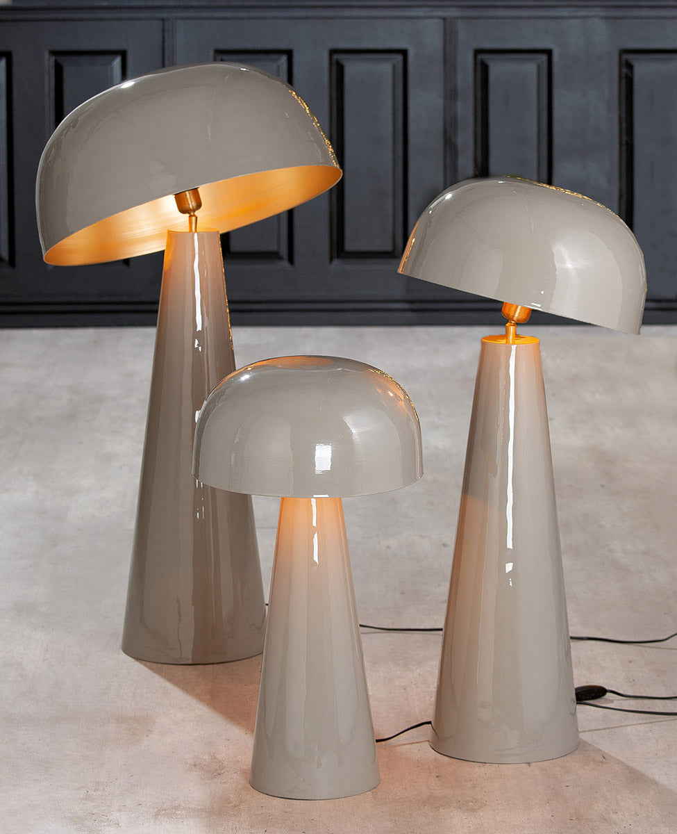 Mushroom vloerlamp grijs 95cm