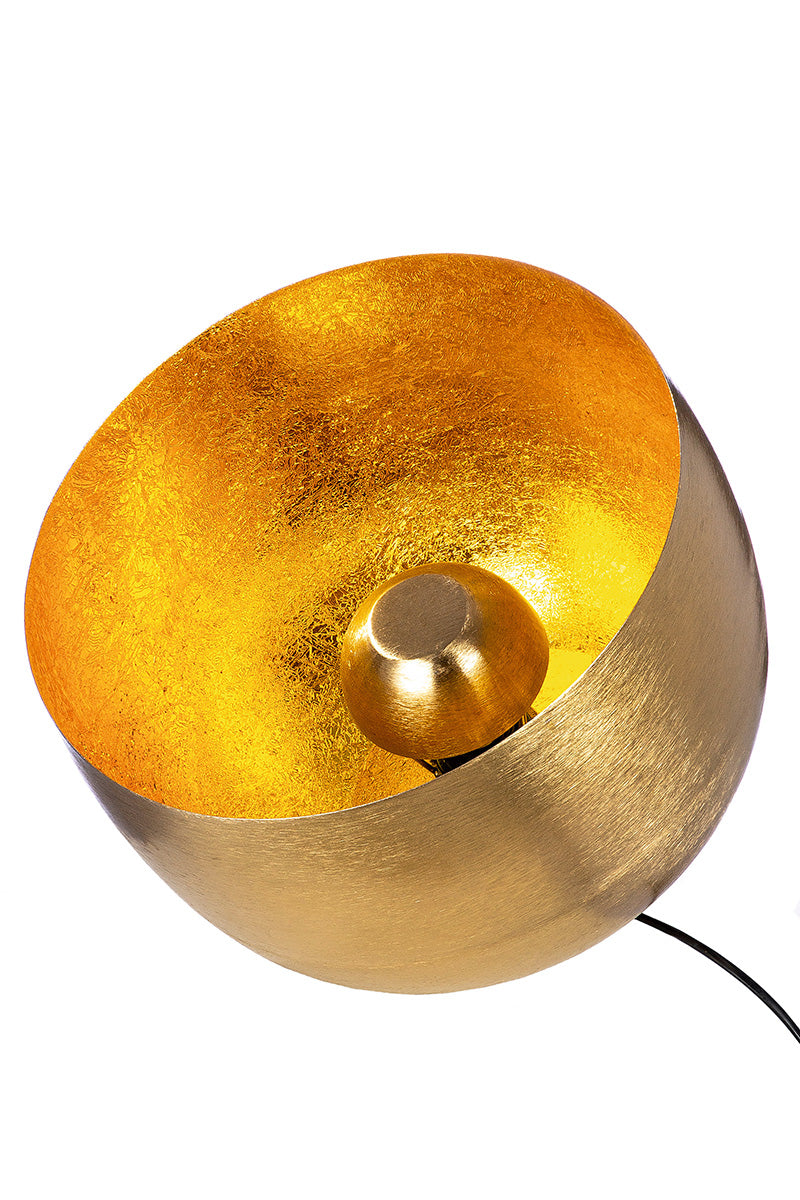 Meteo ronde vloerlamp goud 25cm