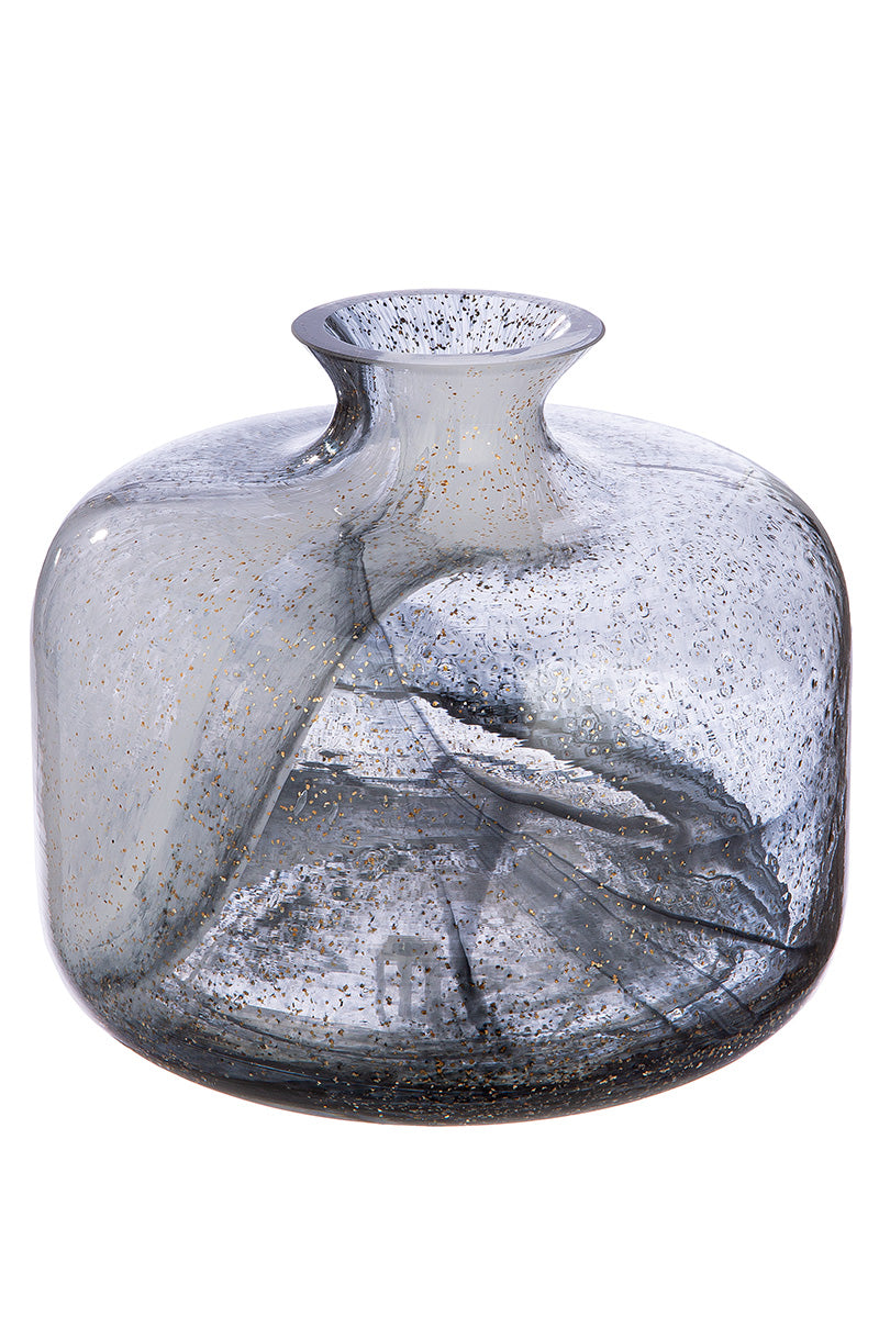 Fumo kraagvaas zwart-wit 18.5 cm