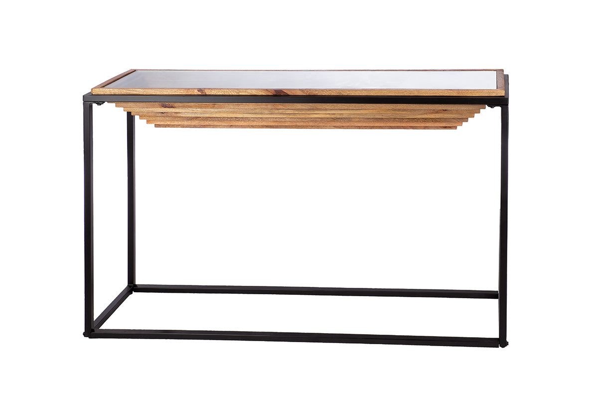 Moorea metalen dressoir zwart bruin