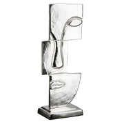 Small Lips Gezicht Sculptuur Zilver