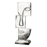 Small Lips Gezicht Sculptuur Zilver