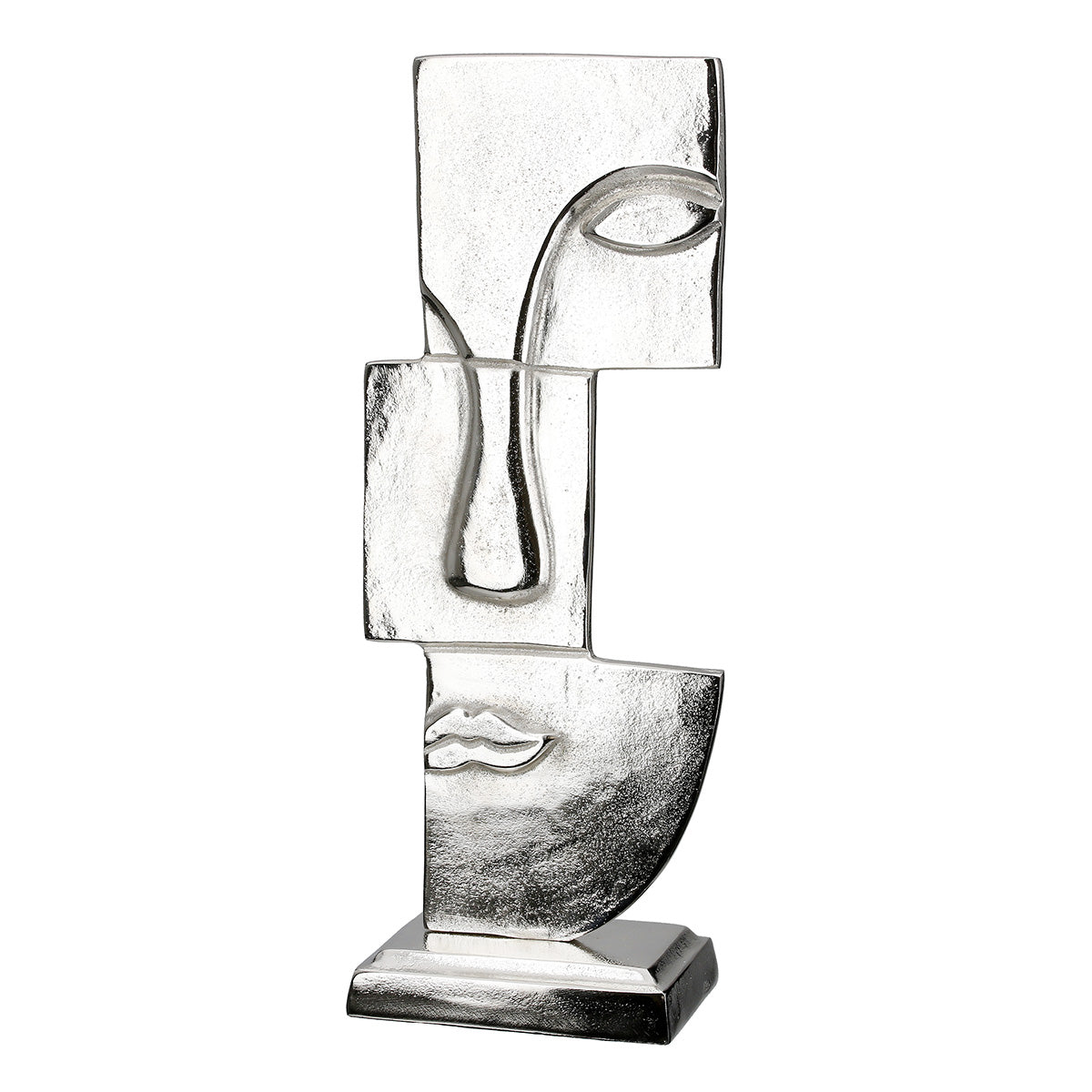 Small Lips Gezicht Sculptuur Zilver