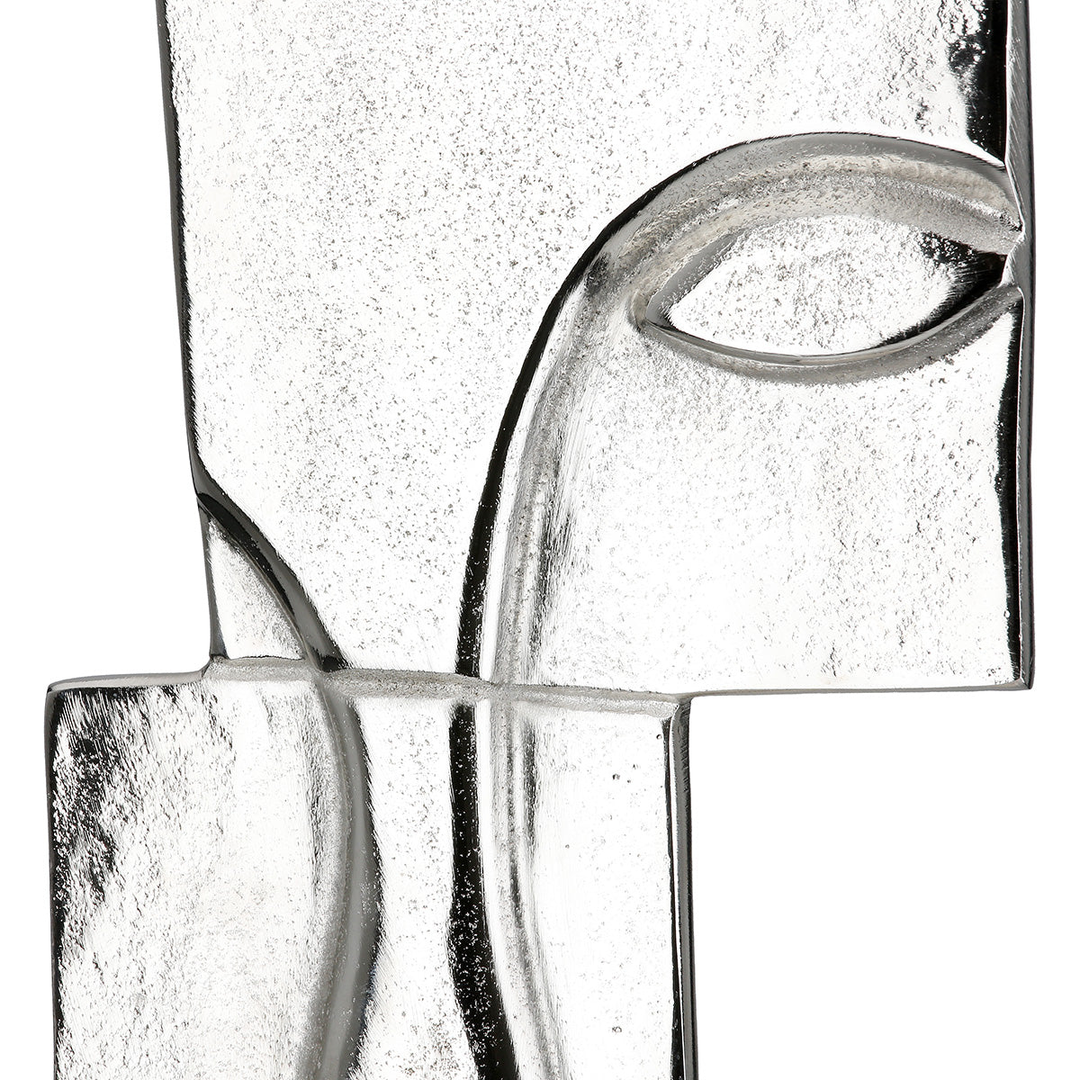 Small Lips Gezicht Sculptuur Zilver
